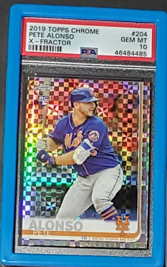 PETE ALONSO 2019 TOPPS CHROME ROOKIE X-FRACTOR PSA 10 GEM MINT 💎