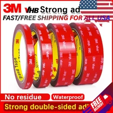 *10 Feet* Genuine 3M VHB  Double-Sided Mounting Clear Acrylic Tape Adhesive