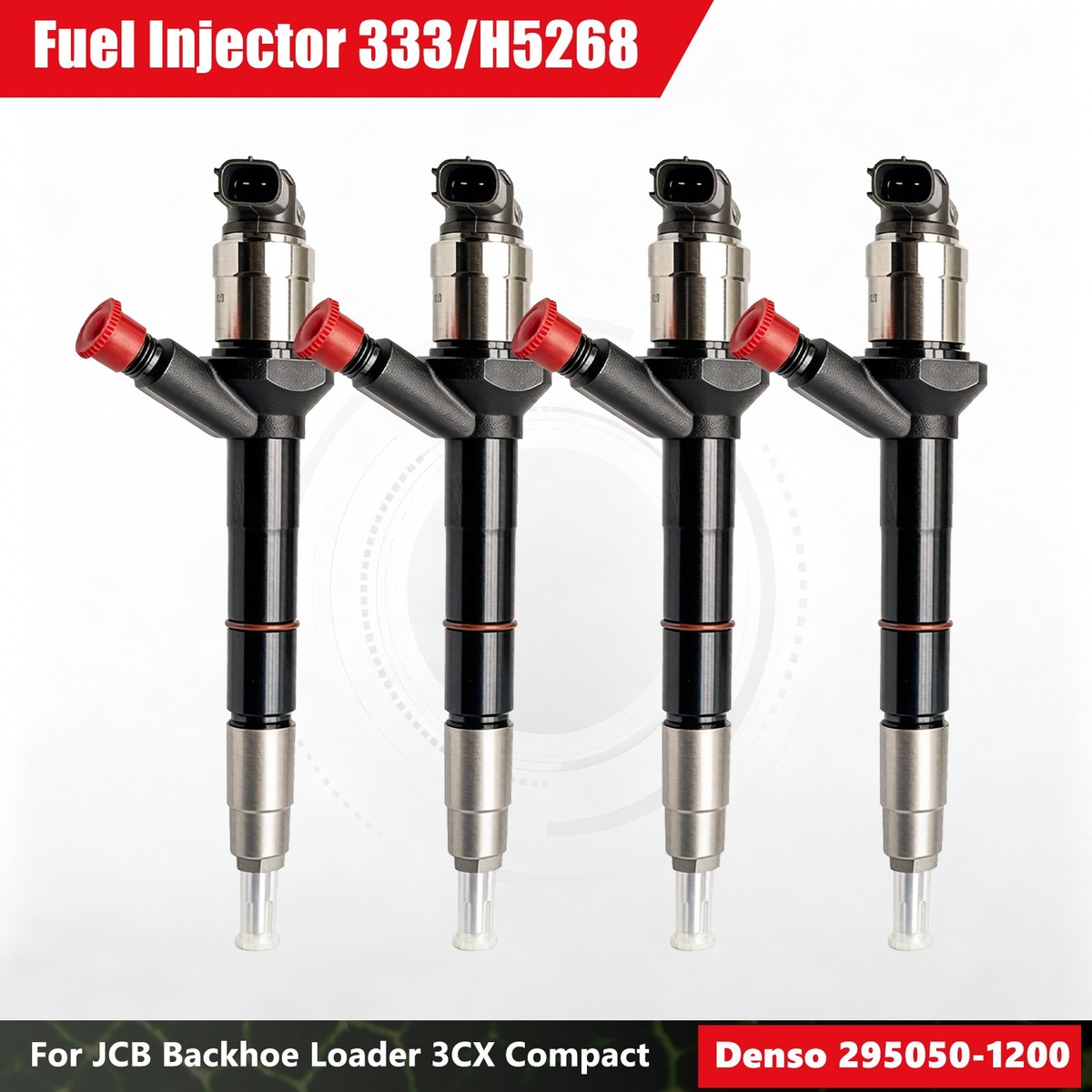 295050-1200 333H5268 4PCS Fuel Injector for JCB 3CX Kohler