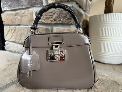 Gucci Lady Lock Small Bamboo Top Handle Bag