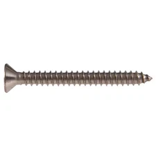#10 1 In. Slotted Flat-Head Sheet Metal Screws (20-Pack)