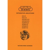 Mwm Dieselschlepper Reparaturanleitung Motor Kd Kdw Kdwf Werkstatthandbuch