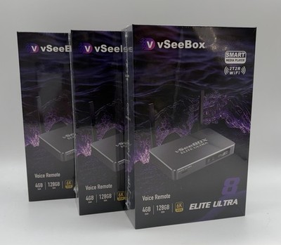 Vseebox Elite Ultra Android TV Box, 8K Streaming Media Player with Voice Control