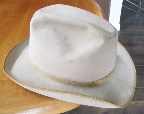 Vintage 1930s MALLORY DALLAS SPINES Department Store Wichita Cowboy Felt Hat