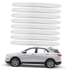 Bumper Guard Strip, 8 Pcs Anti-Collision Patch Anti-Scratch Rear Bumper White