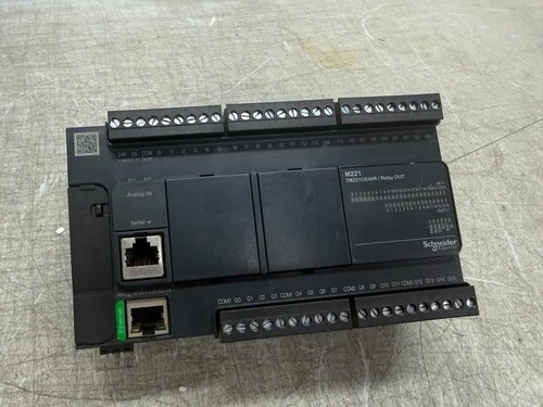 Schneider Modicon TM221CE40R PLC Controller M221 40 I/O, relay, Ethernet Used