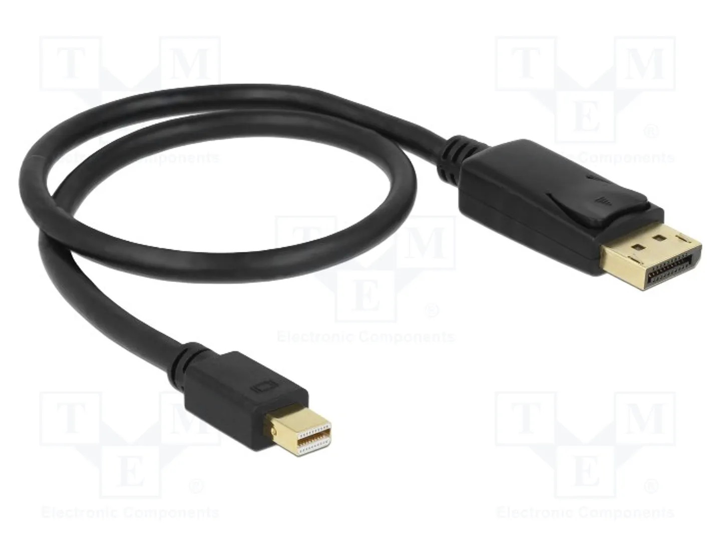 Delock Negro Mini Displayport/Displayport, 0.5 M - Imagen 2