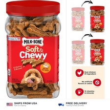 Milk-Bone Soft Chewy Dog Treats, Made with Real Chicken, 25 Ounce Canister