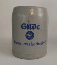 Alter Bierkrug Brauereikrug  Gilde-Br&auml;u M&auml;nner was f&uuml;r ein Bier Seit 1546 0,5 l