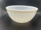 FIRE KING Swirl Mixing Bowl White 9” Vintage MCM Anchor Hocking VG+++