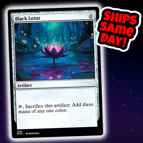 Black Lotus - Custom Art Magic: The Gathering Playtest Card - Commander EDH