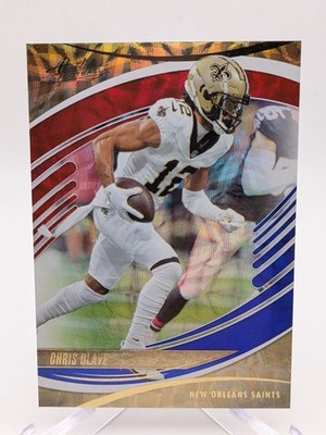   Chris Olave - 2025 Panini Absolute Red White and Blue Kaleidoscope SP Saints
