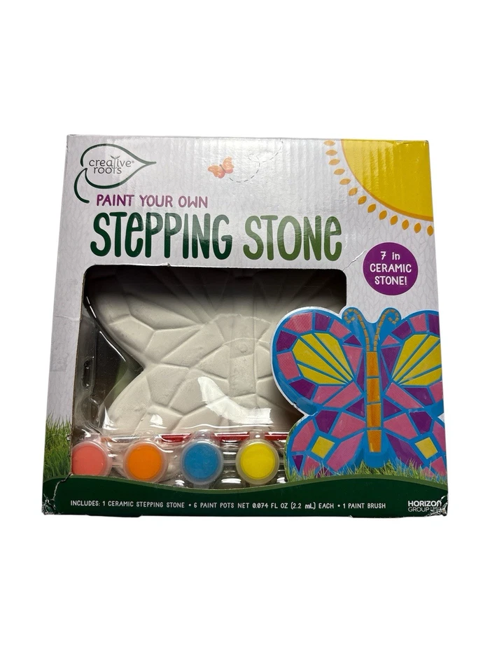 Creative Roots 7" Ceramic Mosaic Butterfly Stepping Stone Kit, Ages 8+ - Image 2 of 4