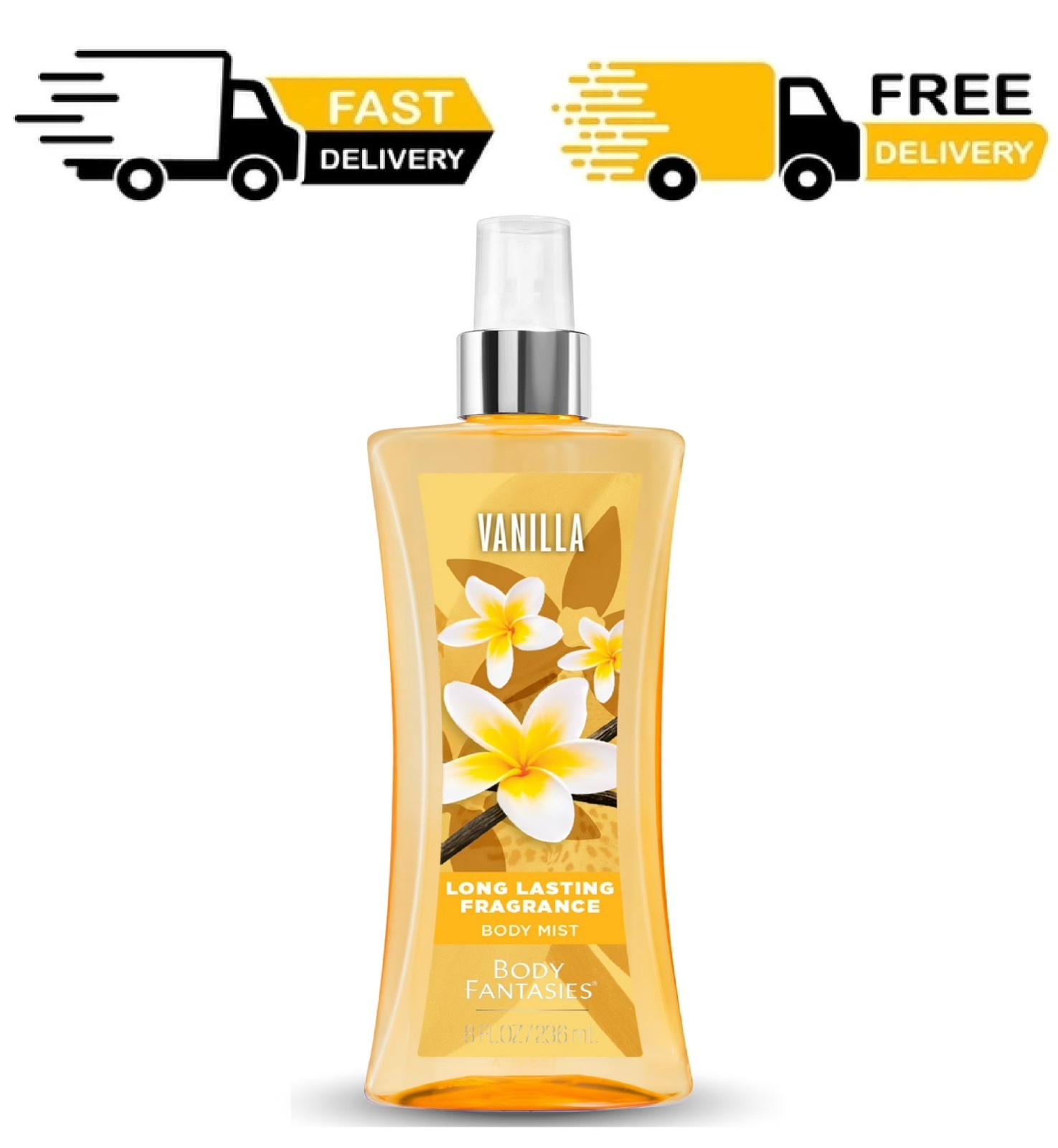 Body Fantasies Signature Fragrance Body Spray, Vanilla, 8 fl oz