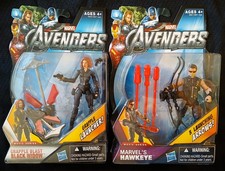 Avengers GRAPPLE BLAST BLACK WIDOW & HAWKEYE Marvel Universe 1 18 2011 Legends
