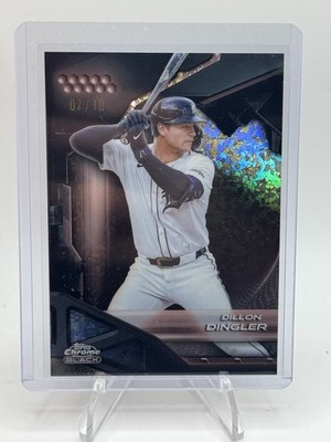 2026 Topps Chrome Black Dillon Dingler #7/10 Detroit Tigers RARE MINT CARD