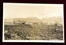 RPPC Early 1900s Developing Seward Alaska New Historic Downtown Postcard UNP