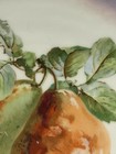 Beautiful Vintage Pear Wall Plate Hand Painted Antique Rare — photo 3