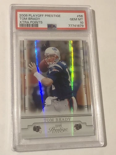 2008 Playoff Prestige Tom Brady Xtra Points #d /300 New England Patriots PSA 10