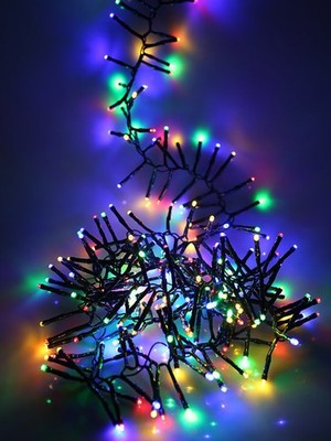1000 LED 14.5M Multi-colored Cluster Christmas Fairy Lights 8 Functions & Memory