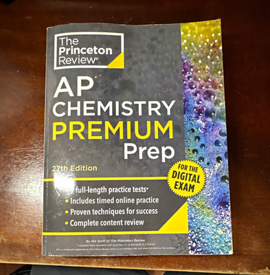The Princeton Review AP Chemistry Premium Prep Digital Exam 27th Ed 2025