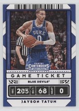 2020 Panini Contenders Draft Picks Variation Game Ticket Purple Jayson Tatum b8c