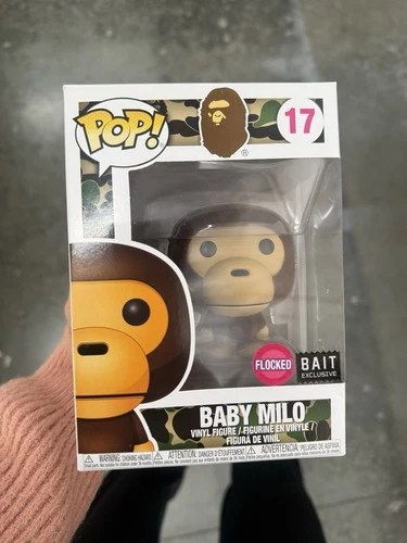 BABY MILO Funko POP! #17 Bape Bait Exclusive Flocked NO SHIRT SUPER RARE !