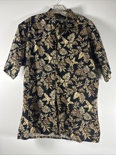 Vintage Pierre Cardin Men's Hawaiian Shirt Size L Tropical 100 Cotton