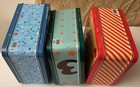 Lot of 3 Metal Lunch Box Tin  2010 8 x 7 x 4.  Mr.Owl’s, Sugar Daddy, HI Punch. — photo 3