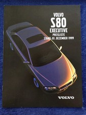 VOLVO S80 Executive Preisliste 12.1999