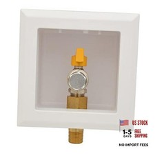 Gas Outlet Box 1/2" NPT, Gas Supply Box White 1/2-Inch