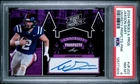 2024 Leaf Heroes & Prospects Jaxson Dart Univ. Prospects Pink Auto #'d 5/5 PSA 8