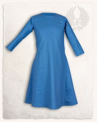 Mytholon Lotte Kleid Baumwolle Hellblau 128 Larp Mittelalter #21351