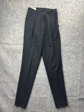 Escada Margaretha Ley 100 Wool Pleated Pants Black Sz EUR 34 24x32 Old Money