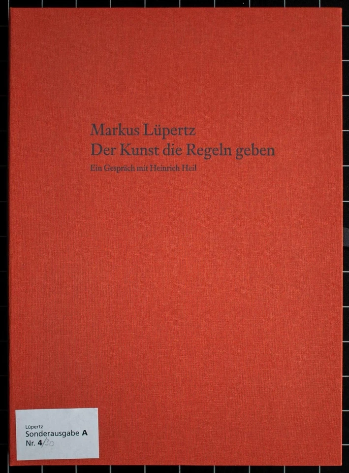 Markus Lüpertz Der Kunst die Regeln geben signiert Radierung Buch 2005 A 4/30 - Bild 2 von 4