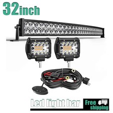 32 5d Curved 180w Led Light Bar 2x 4 60w Cube Pods Spot Flood Combo Kit 32 5d Curved 180w Led Light Bar 2x 4 60w Cube Pods Spot Flood Combo Kit