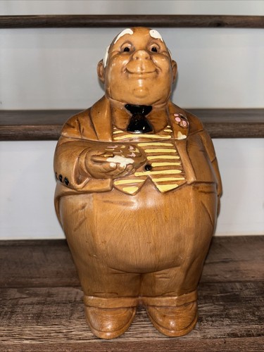 Vintage Twin Winton Cookie Jar Butler California 12.25" H Rare