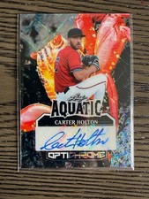 2025 Optichrome Aquatic Black Laser  Carter Holton AUTO 1/1 Braves