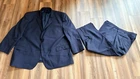 Jos A Banks Men’s 2 Piece Suit 54R Navy Blue Pants 48x27 Blazer Traditional