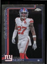 Base Set 2025 Topps NFL Chrome Near Mint Tyler Nubin # 231