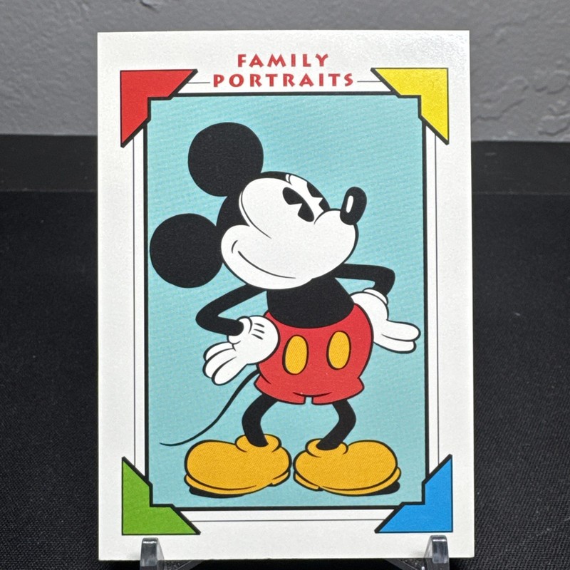 Walt Disney Company Disney Family Portraits #100 Mickey's Bio Mickey Mouse Card