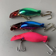 Hot Shot Luhr Jensen #20 Fishing Lure Pre-Rapala Lot of 3