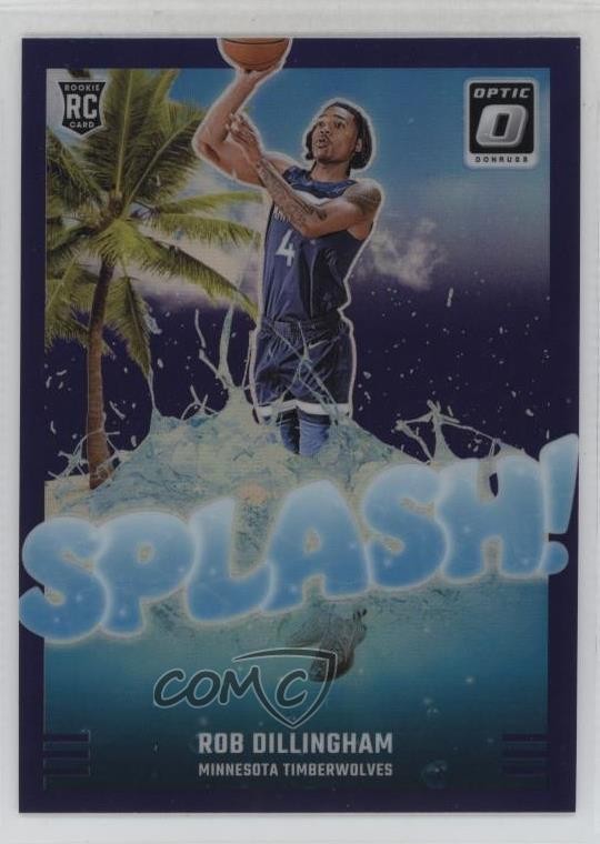 2024-25 Panini Donruss Optic Splash! Purple Prizm Rob Dillingham #8 10ps