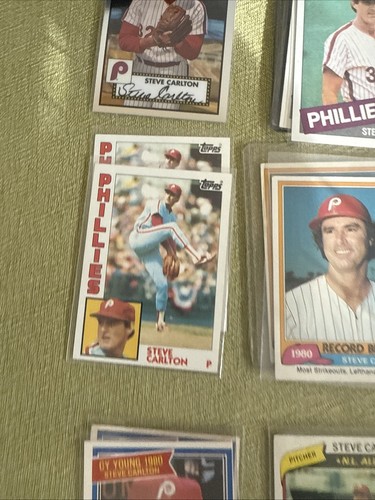 Steve Carlton Lot 60 Karten Philadelphia Phillies. White Sox. Cardinals. - Bild 8 von 18