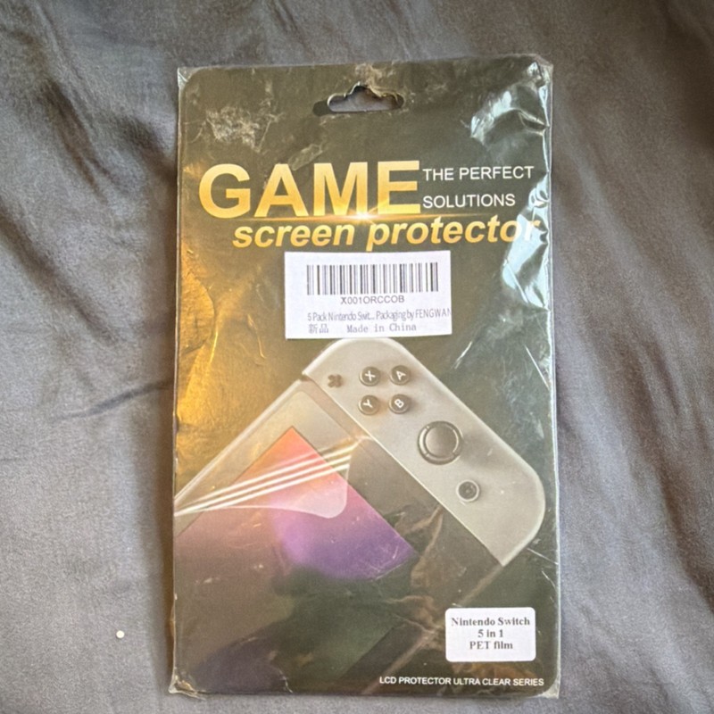 Clear PET Film Anti-Scratch Screen Protector for Nintendo Switch Console