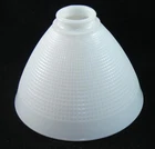 Vtg Stiffel 8" Milk Glass Waffle Torchiere Lamp Shade Diffuser - 4 Avail.