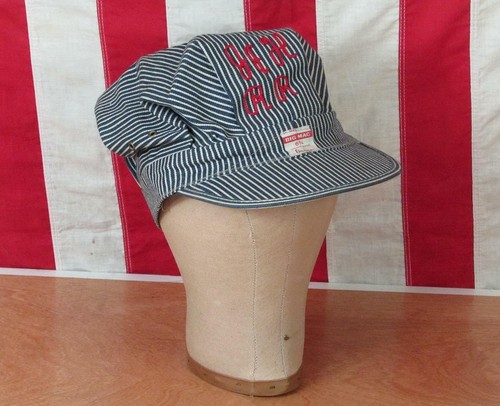 Vintage 50s J\u0026H Railroad Engineers Cap 