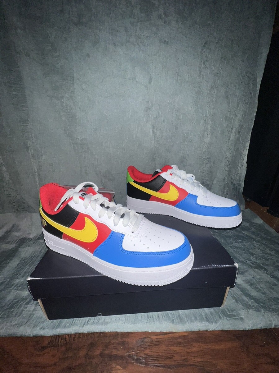 靴 AIR FORCE 1 UNO DC8887-100 Nike x UNO Air Force 1 '07 QS White Yellow Zest DC8887-100