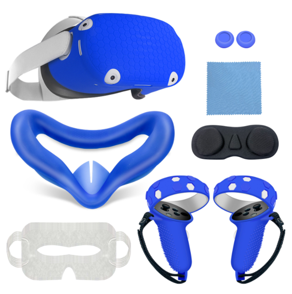10PCS Silicone Accessories Set for Oculus Quest 2 VR Face