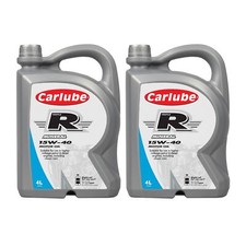 Carlube Triple R 15W-40 A3/A4 SN Oil High Mileage Petrol & Diesel Engines 4L X2